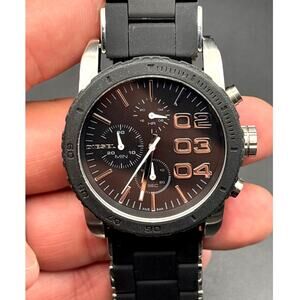 Diesel DZ5320 Franchise Chronograph Black Silicone Stainless Steel Women's Watch